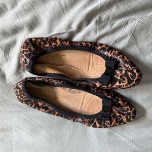 Ferragamo Leopard Print Ballet Flats